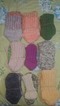 Вълнени чорапи - домашно плетени