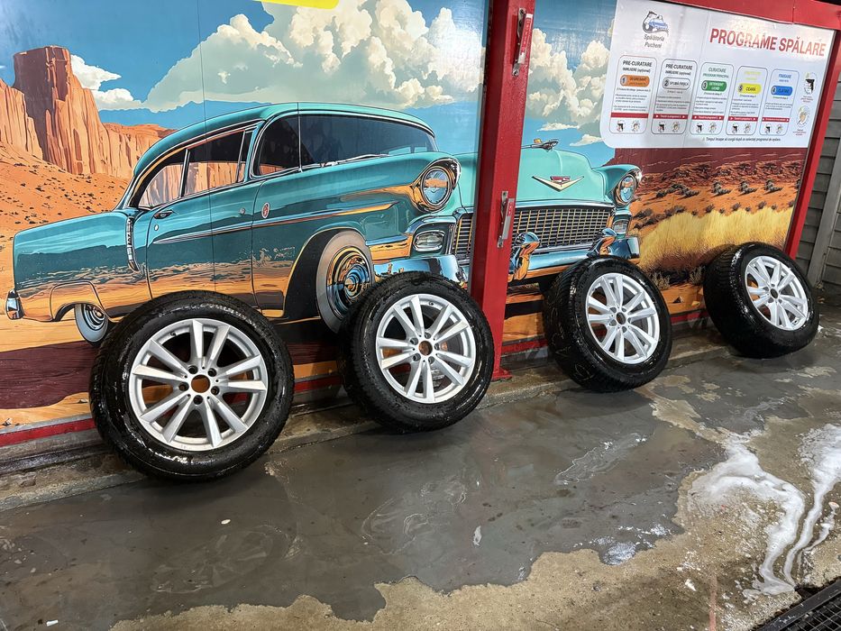 Jante bmw X1 X3 X4 X5 X6 R18 5x120 cu anvelope dot24 iarna 255/55/R18