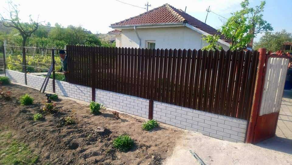 Garduri de diferite modele (sipca metalica, jaluzele, BCA plasa tabla)