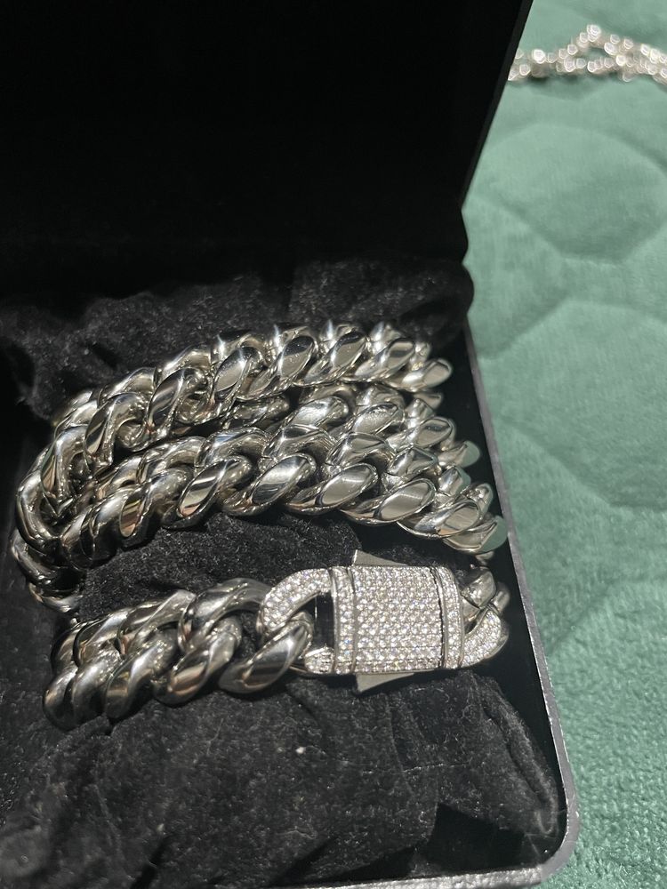 Lant cuban inox OFERTA +BRATARA