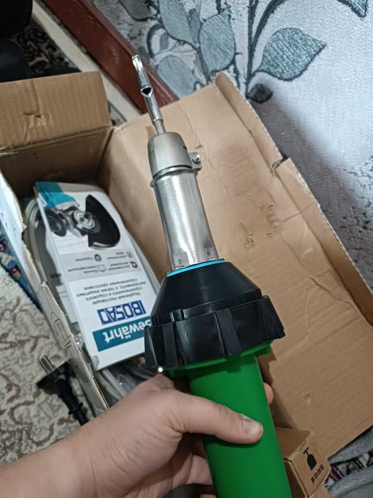 Фен строительный с регулировкой температуры для сварки