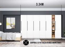 Dressing 3.34m / Dulap Dormitor Timea - Transport Gratuit in 4-10 zile