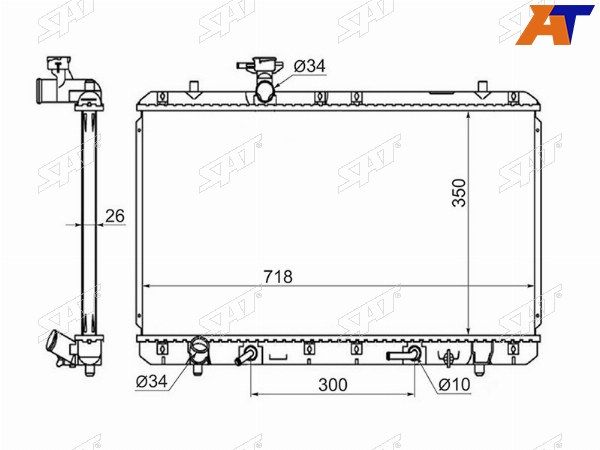 Радиатор Suzuki Aerio