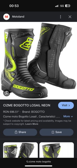 Cizme moto Bogotto