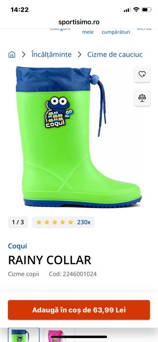 Cizme pt ploaie copii