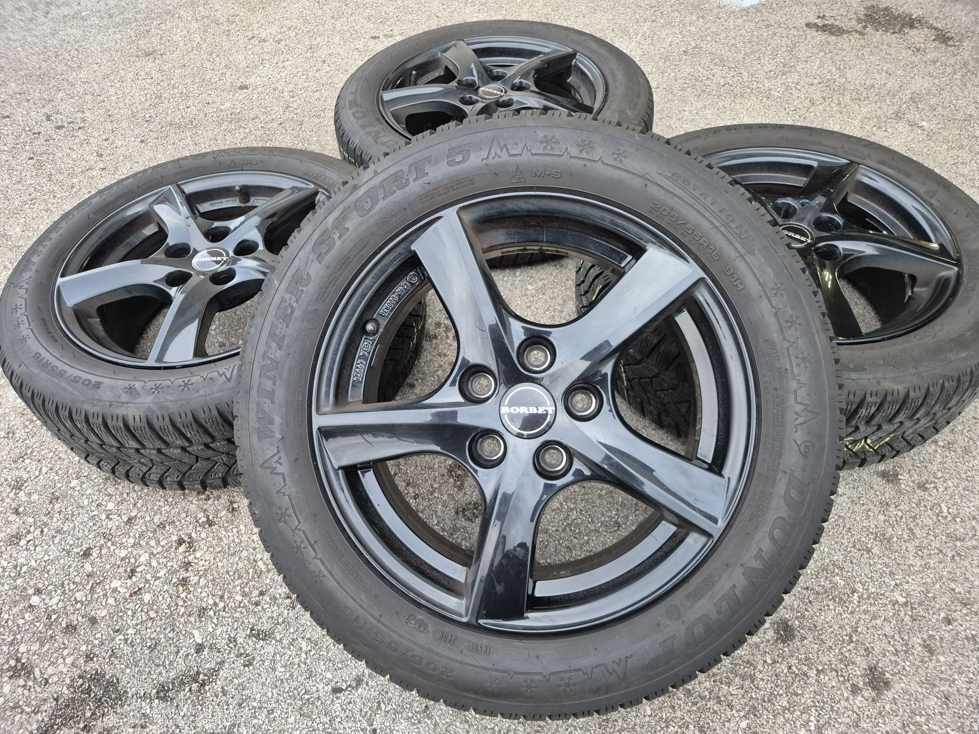 5х112/16 с гуми VW Audi Skoda Seat 5x112/16 Ауди Фолксваген Шкода Сеат