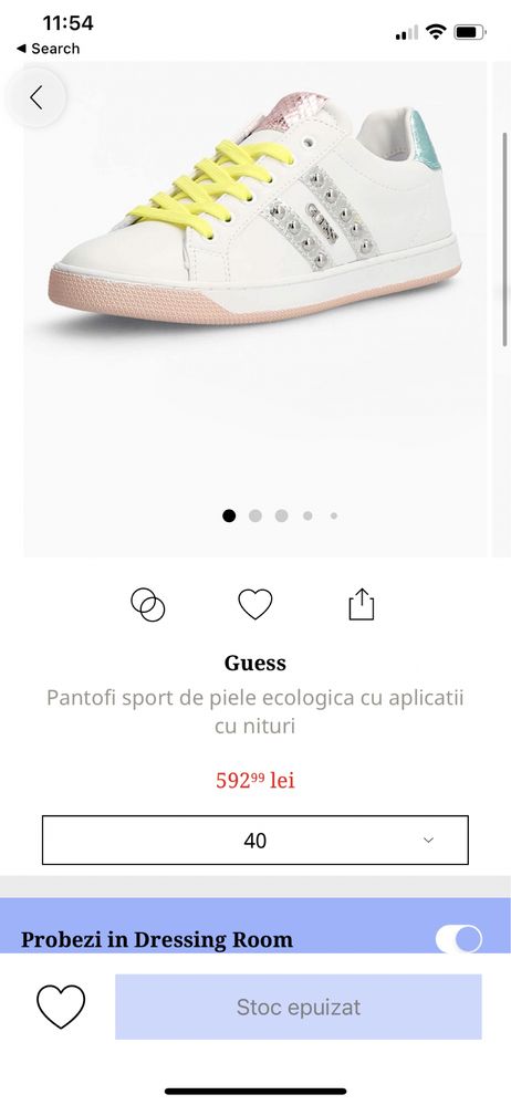 Pantofi sport de piele ecologica Guess in stare foarte buna!