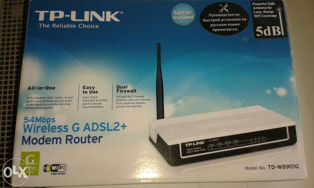 Модем TP-LINK. TD-W8901G для Мега лайн