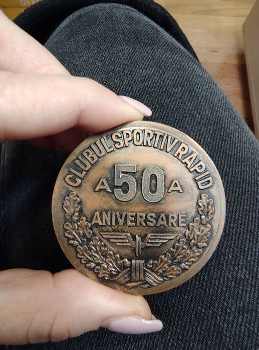 Medalie Rapid Bucuresti a 50-a aniversare
