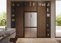 Нов side by side хладилник с фризер Haier HCR3818ENMM CUBE 83 см