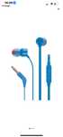 Casti JBL TUNE 110, Cu Fir, In-Ear, Microfon, albastru