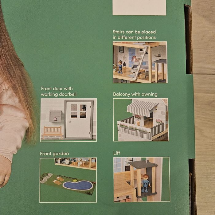 Casa de papusi lemn 54 accesorii