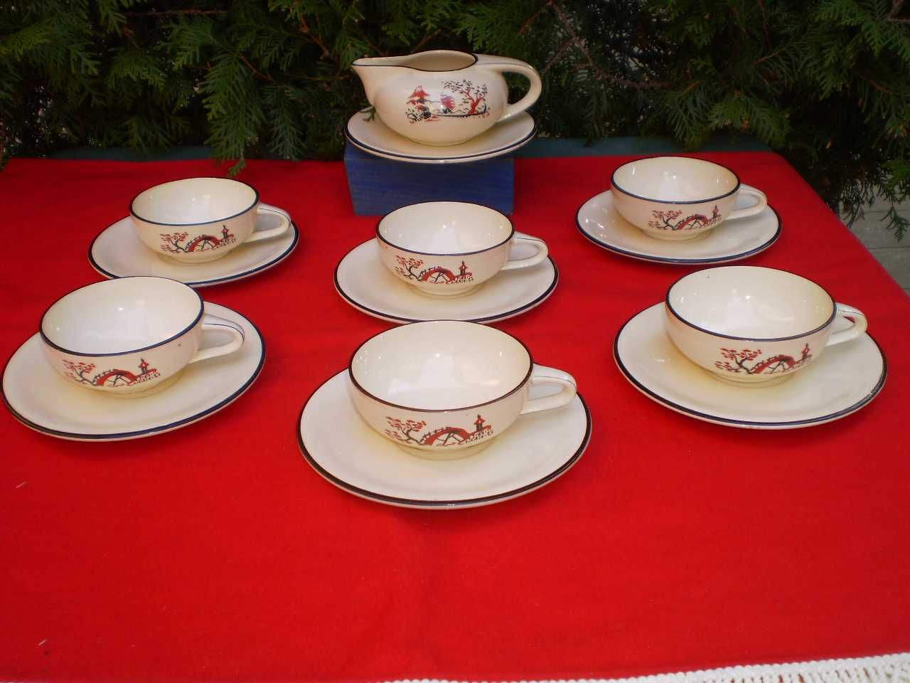 Set vintage din ceramica anii 1910 Salins Franta