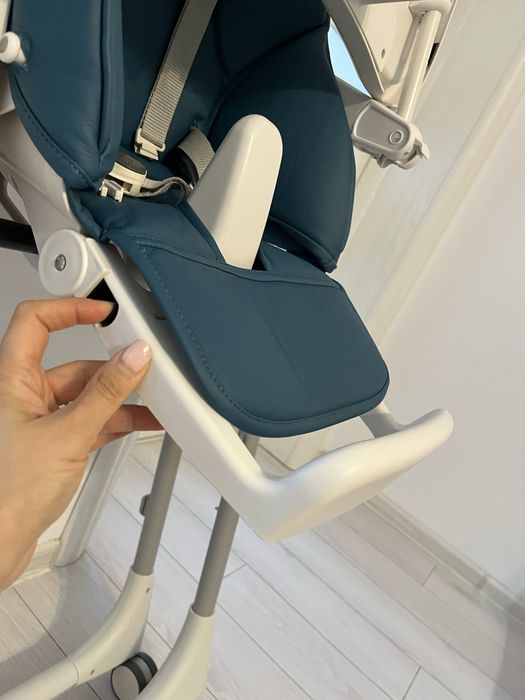 Scaun de masă Peg Perego 2 in 1 Prima Pappa Zero Follow Me, Petrolio
