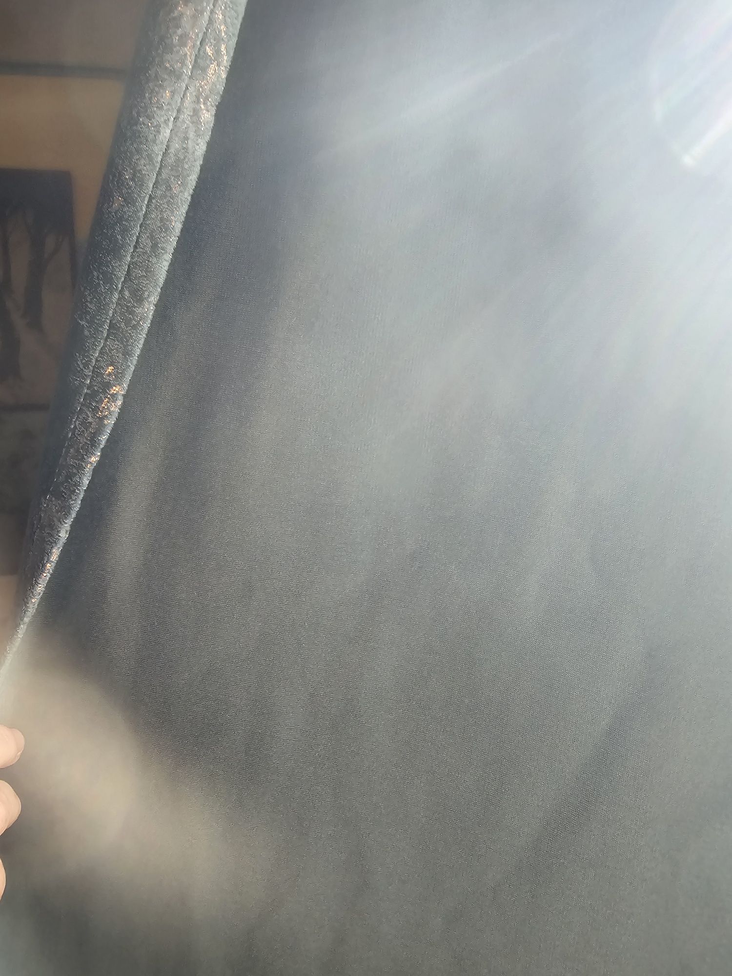 Vand draperii turcoaz