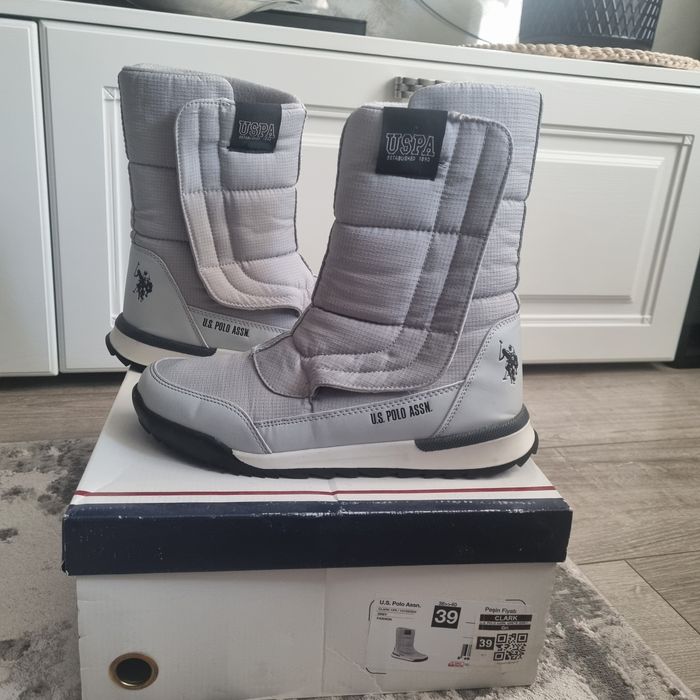 U.S. Polo Assn.Cizme matlasate cu velcro, Clark