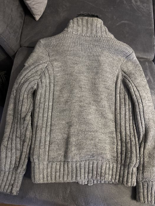 Зиммна плетена жилетка с подплата