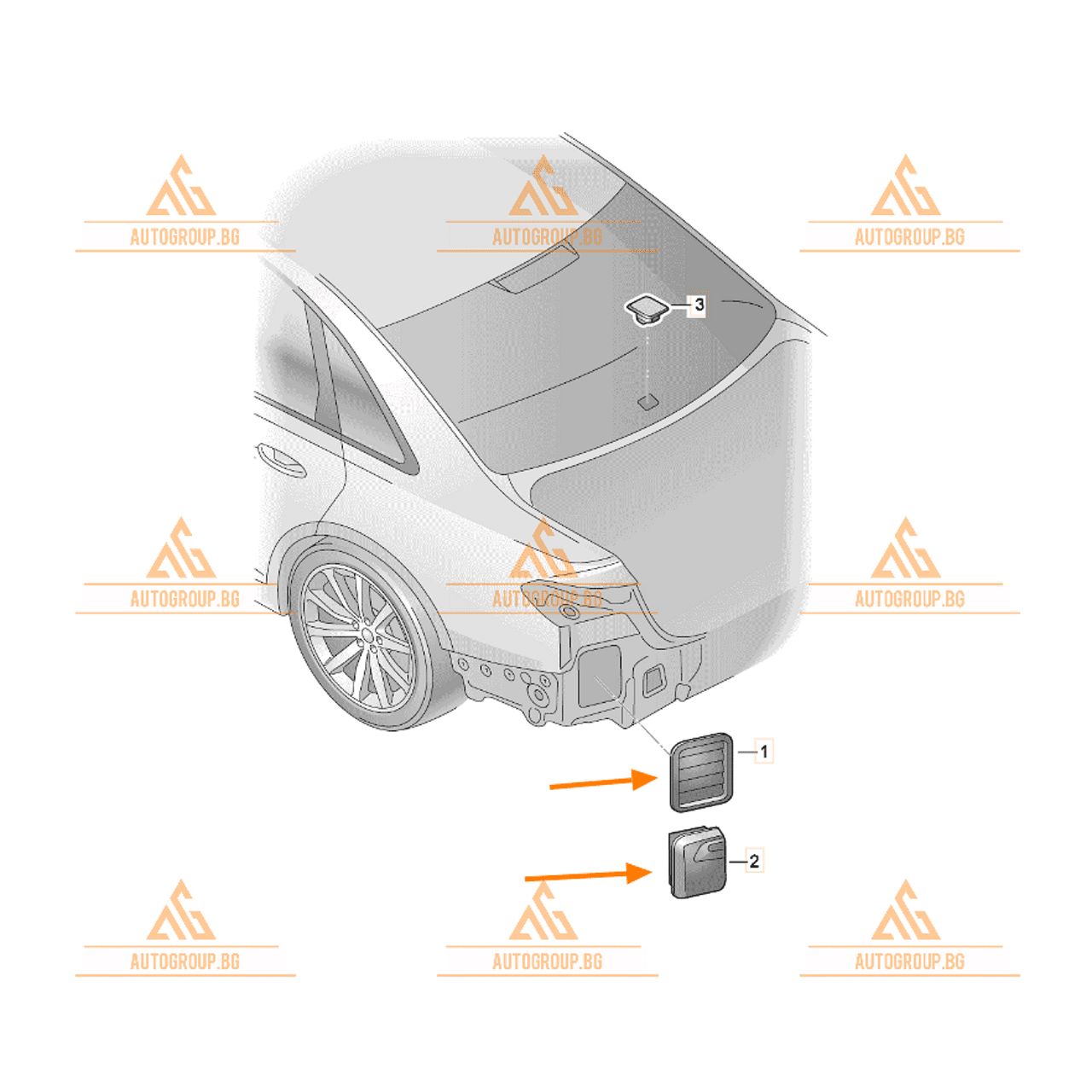 Лява вентилационна решетка за audi a8 d5 4n - 4n0819181, 4n0819301a