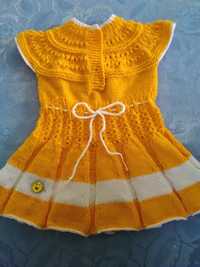 Нова слънчева плетена рокличка