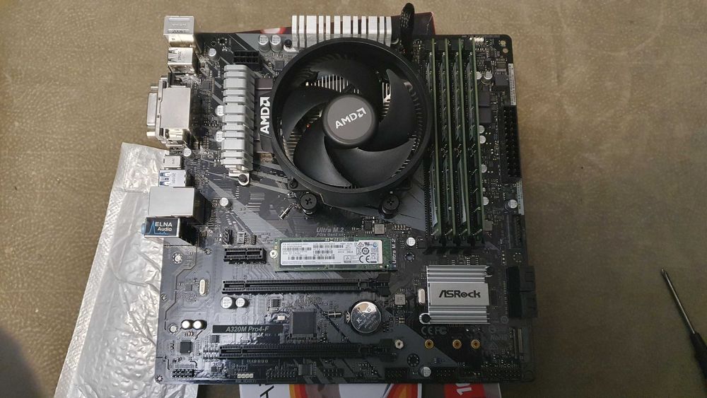 kit ryzen 5 3350g + 16gb ddr4 + ssd 256gb nvme