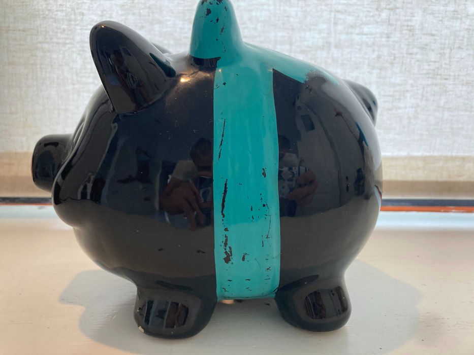 pucel din ceramica pusculita  veche adus din SUA pt colectie