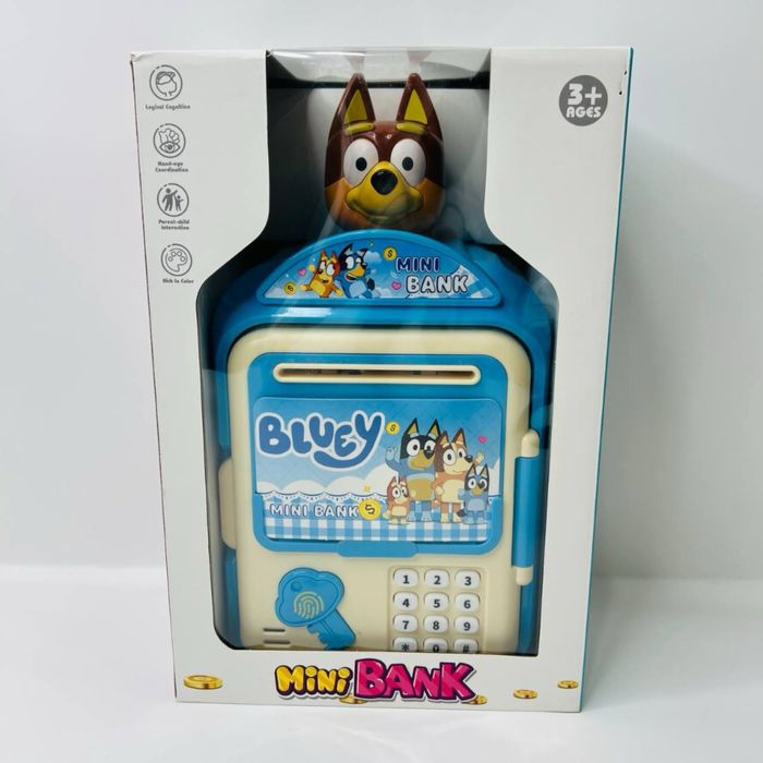 Детска касичка Блуи и Бинго сейф за банкноти и монети с 4-ри цифрен