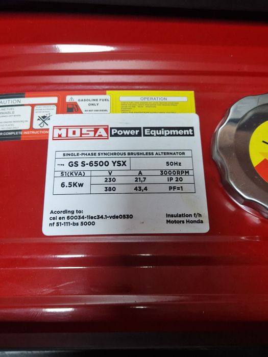 Generator curent electric Mosa GE-S 6500