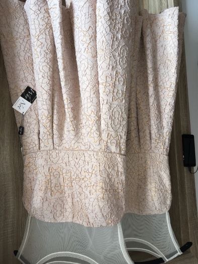 Rochii ocazie roz/nude, marimea 36, 38 si 40 - S, M, L