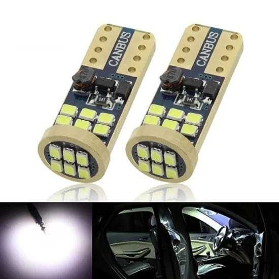 Becuri de pozitie led, interior, lampi numar tip LED Canbus T10  W5W