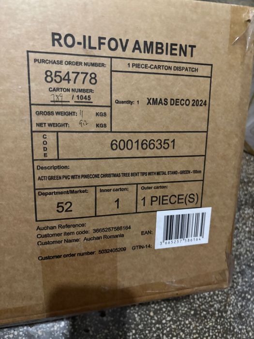 Brad artificial 180 cm actuel