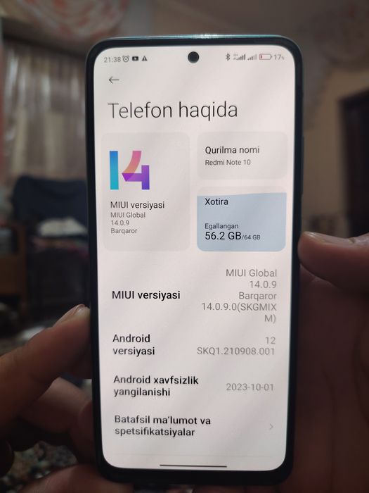 Redmi note 10 global