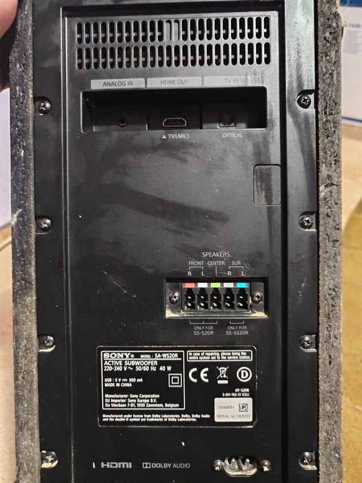 Sistem Sony 5+1 stare fb