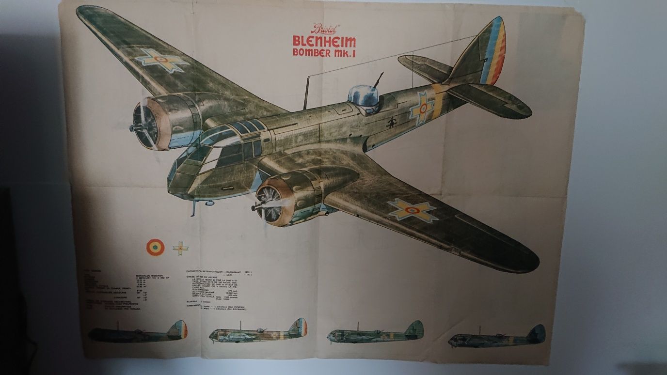Poster afiș Bombardier Blenheim bristol