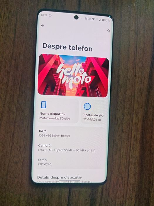 Motorola Edge 50 Ultra 5G 1TB 16GB RAM Dual