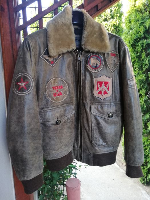 Geaca piele bărbati Aviatrix M