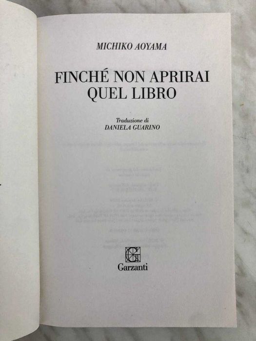 Книга "Finché non aprirai quel libro". Автор Michiko Aoyama