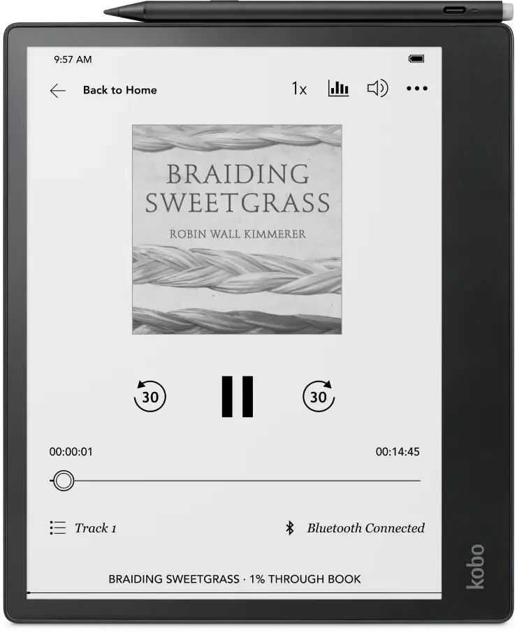 Kobo Elipsa 2E – eBook четец + оригинален кожен калъф, 10.3" (25.65cm)