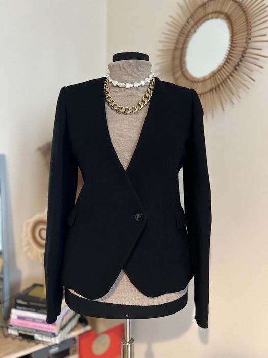 Sacou  negru cambrat (blazer)