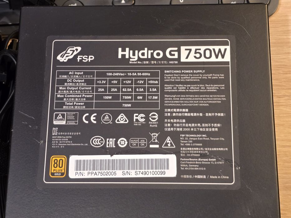 Sursa FSP Hydro G 750w modulara 80Plus Gold