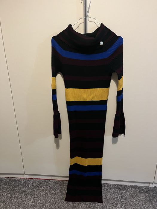 Дамска многоцветна дълга рокля