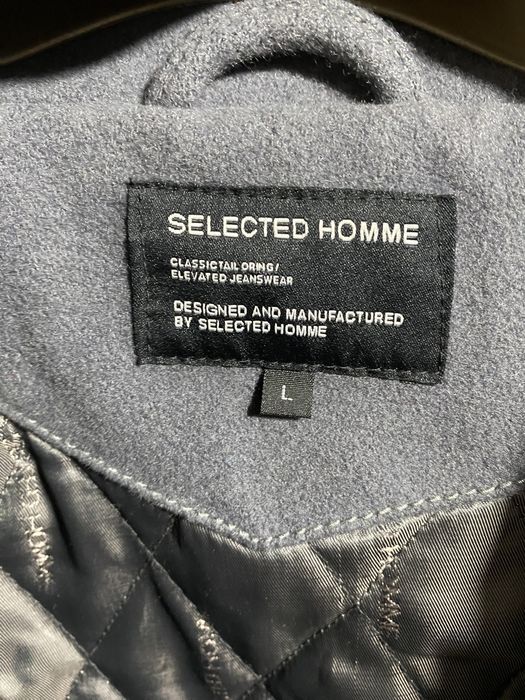 Vand palton selected homme gri