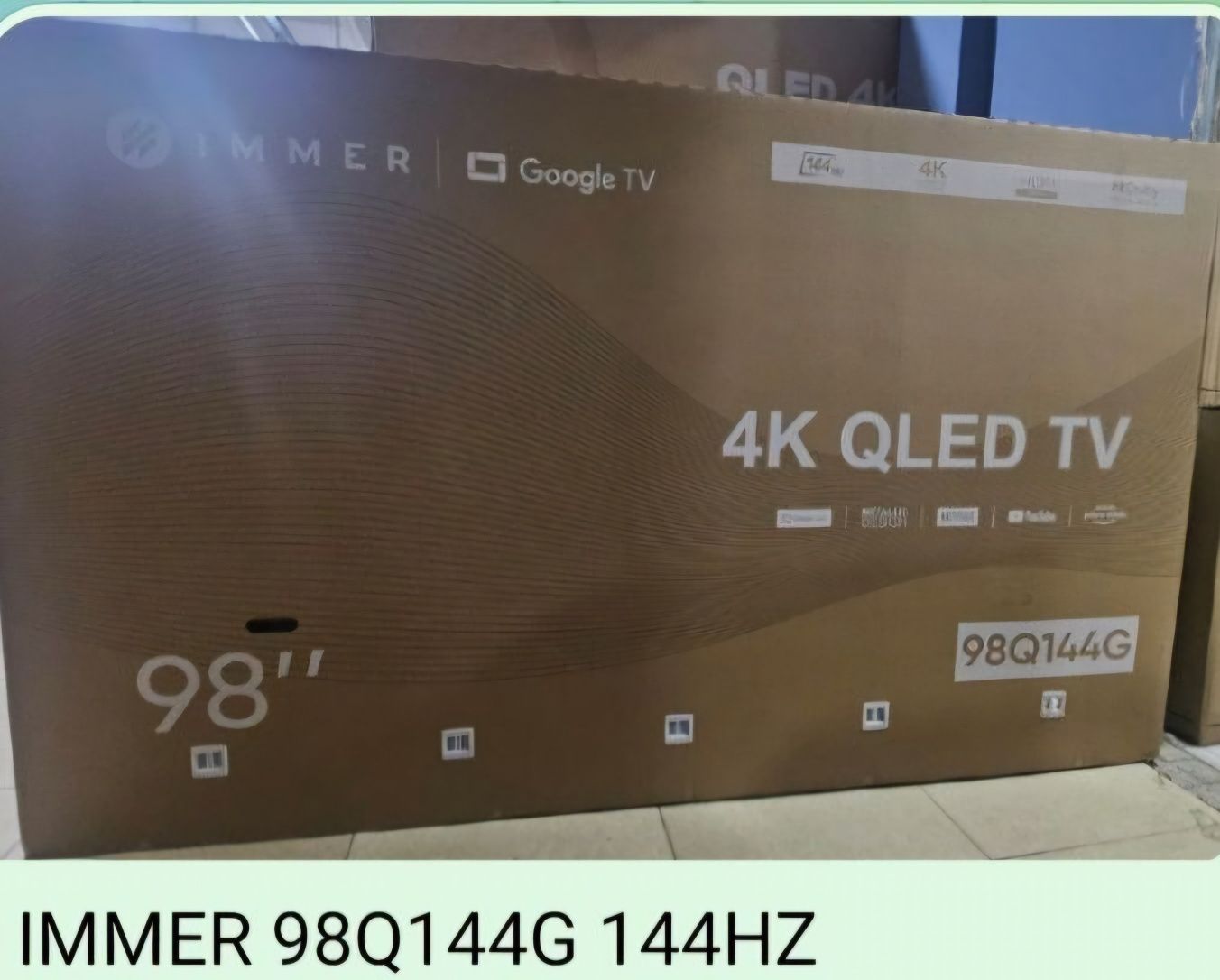 IMMER Телевизор 98Q144G  UHD SMART Google TV QLED TV 144H Miniled