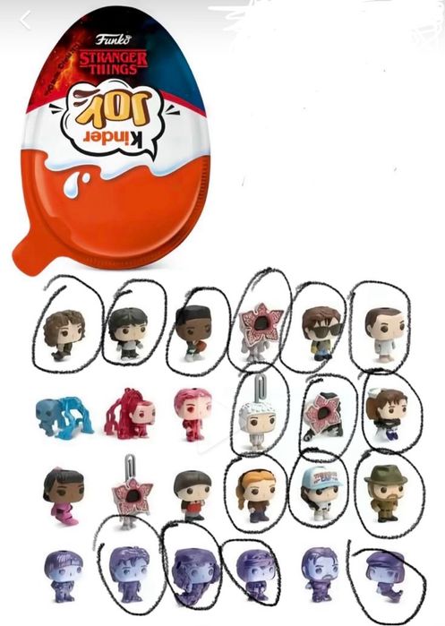 Продажа фигурок Киндер Джой Очень странные дела