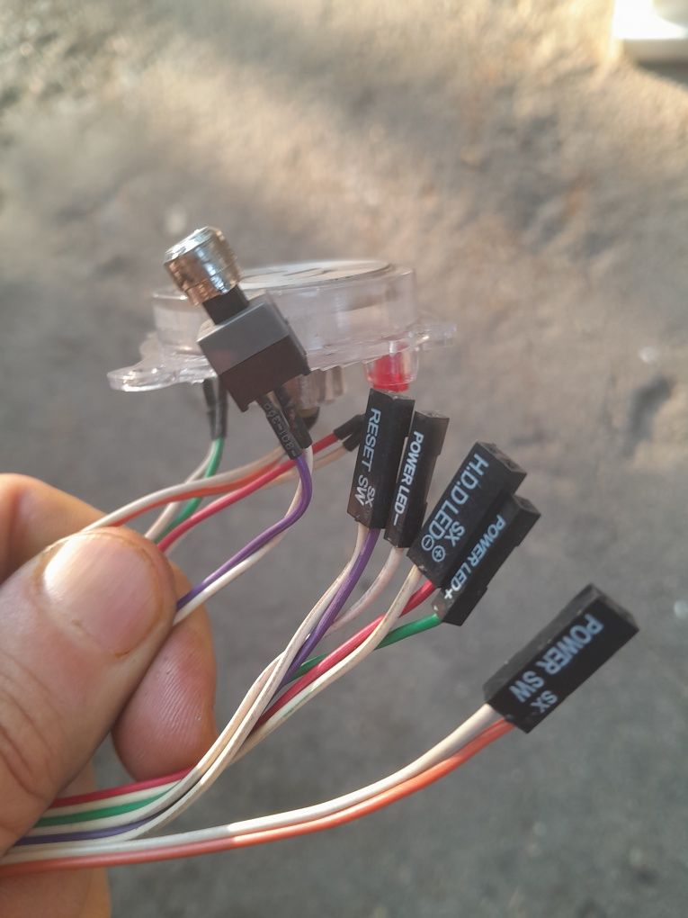 Кнопка включения Power Reset FPANEL f panel для систе блока компьютера