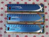 Kit Memorie Ram triple channel Kingston HyperX 6 GB (3x 2GB) 1600 Mhz.