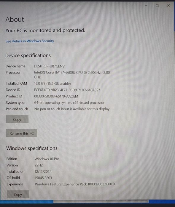 Laptop Dell Latitude E5570 i7