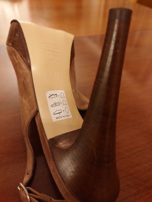 Pantofi GF Gianfranco Ferre, piele naturala, decorativa, caffe, 37