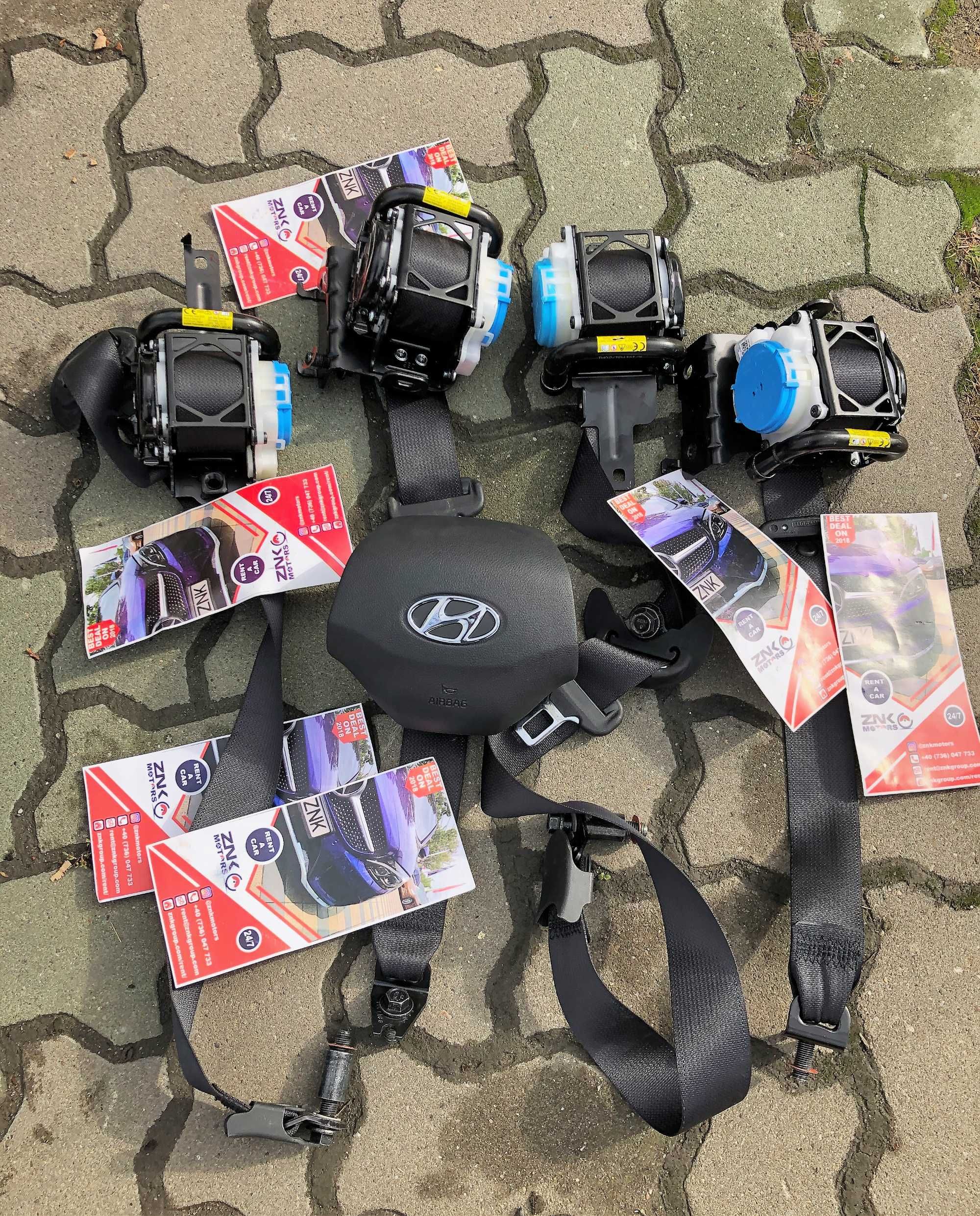 Hyundai Kona airbag volan pasager plansa de bord centuri fata spate