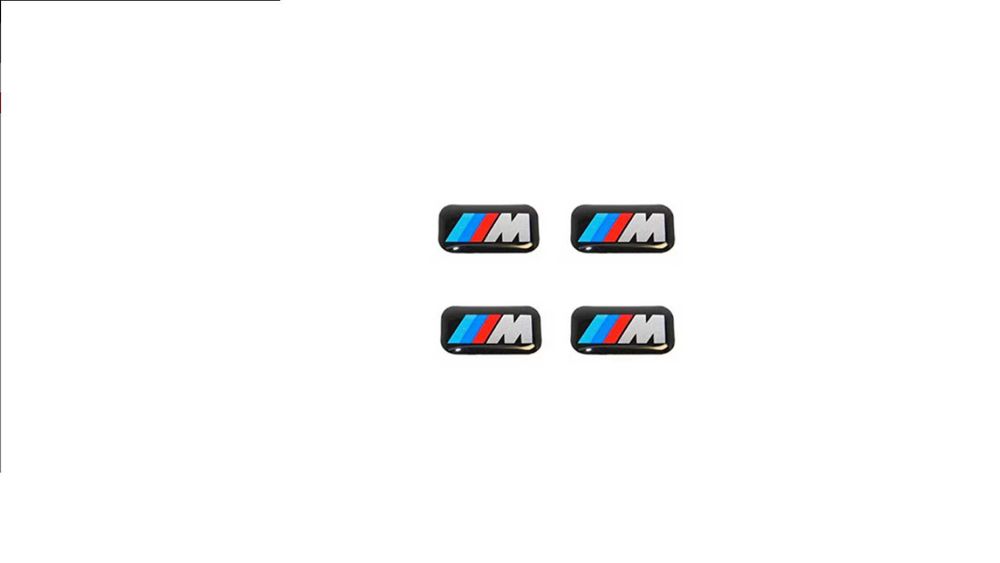 Set 4 embleme Mperformance pentru Jante, Volan, Ceas bord BMW