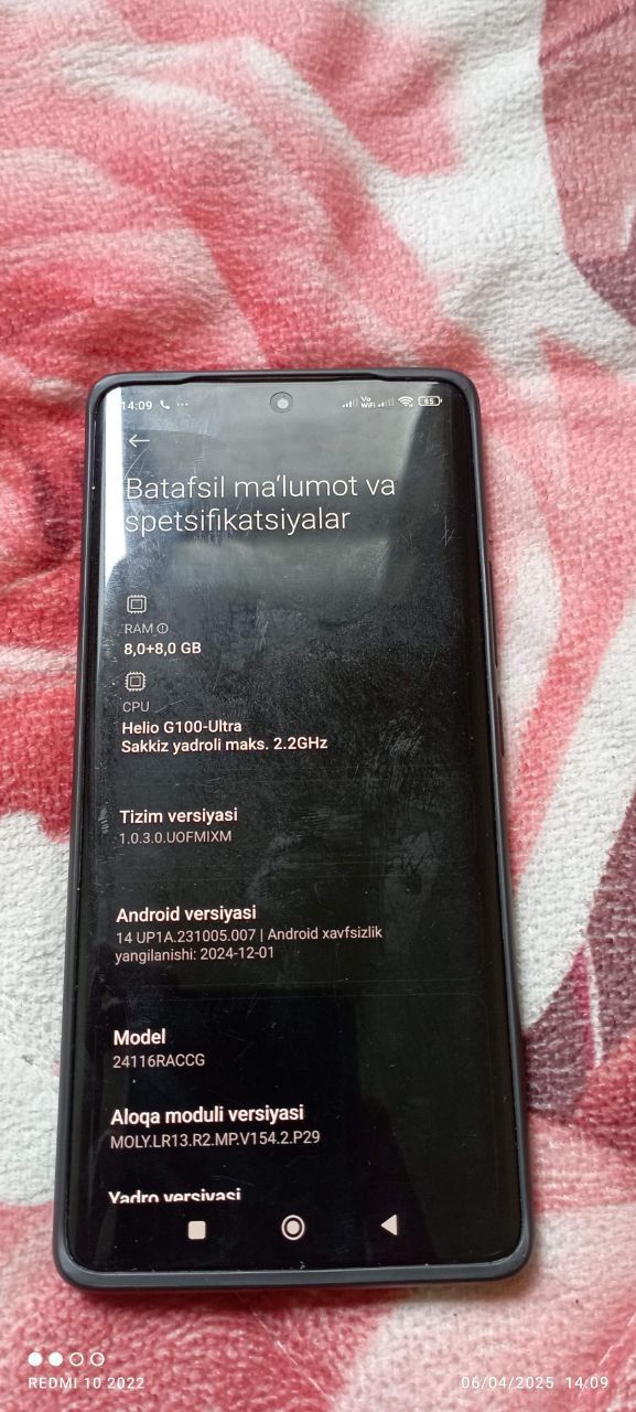 Redmi not 14 pro